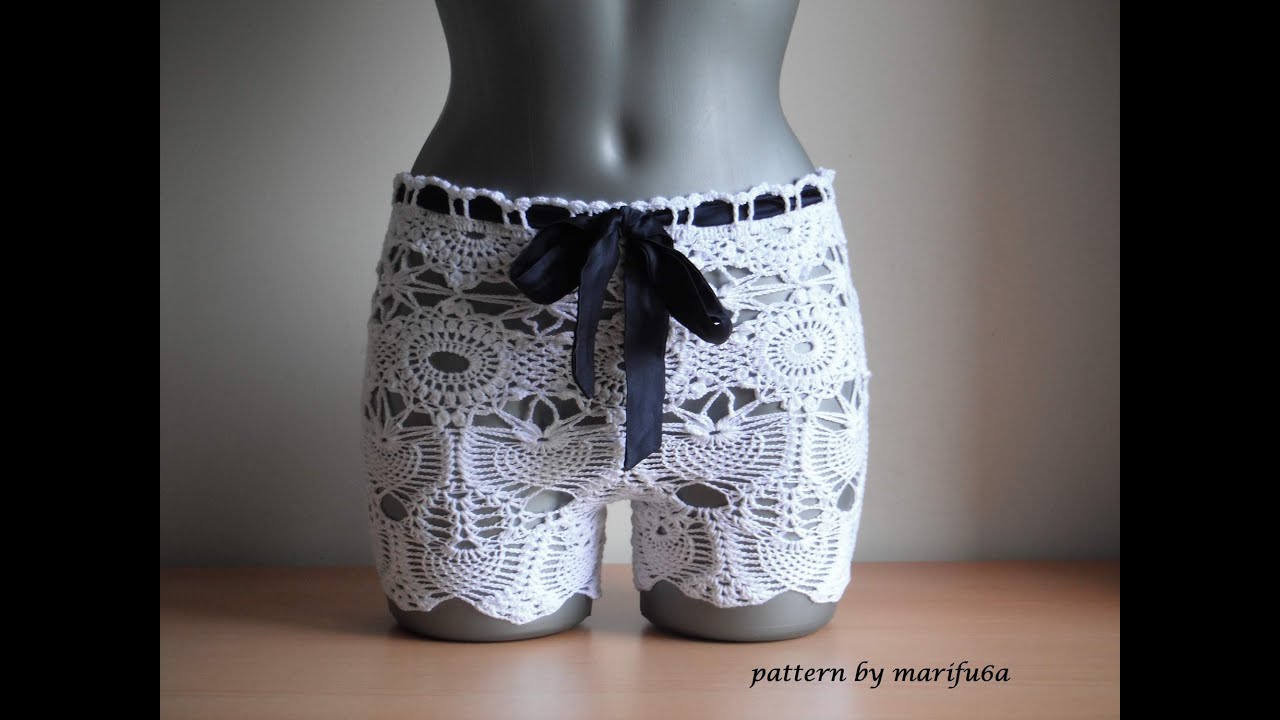 How to crochet summer shorts by marifu6a