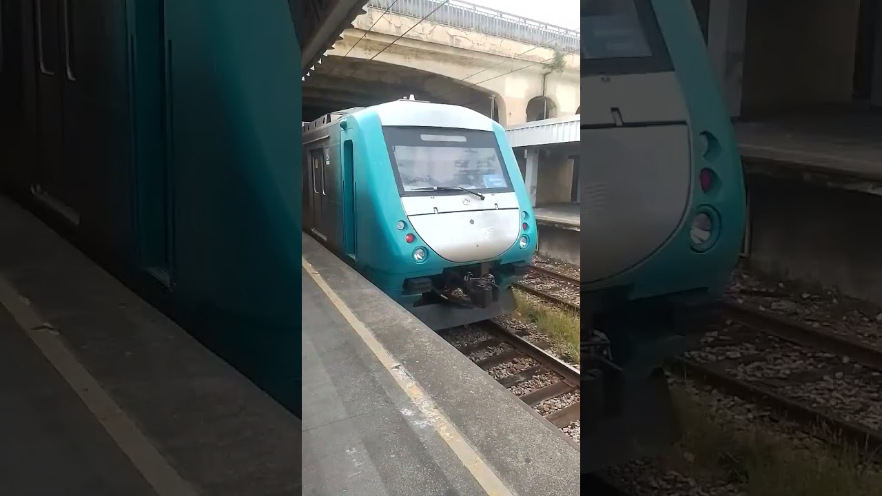 Supervia: Alstom 4000 TUE 4019/4020, Saindo da plataforma 5H de Deodoro (Parador Central do Brasil)