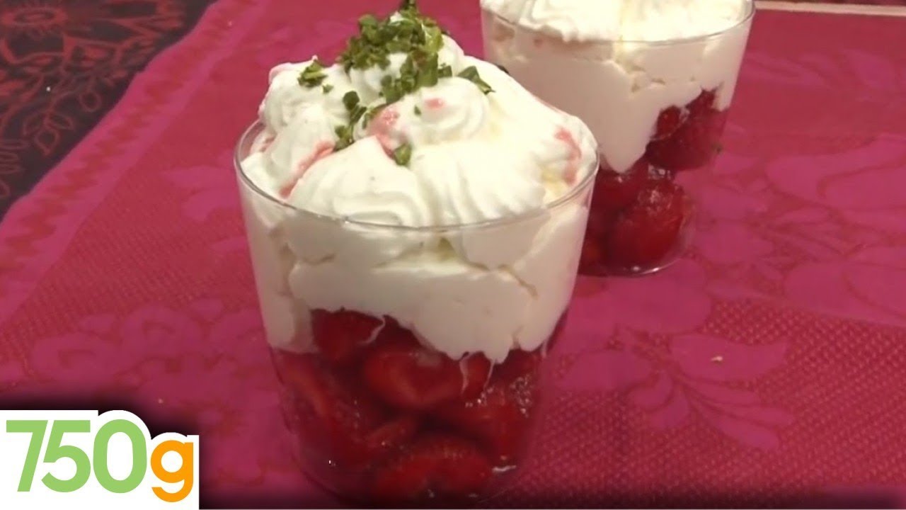 Recette de Fraises &agrave; la chantilly - 750g
