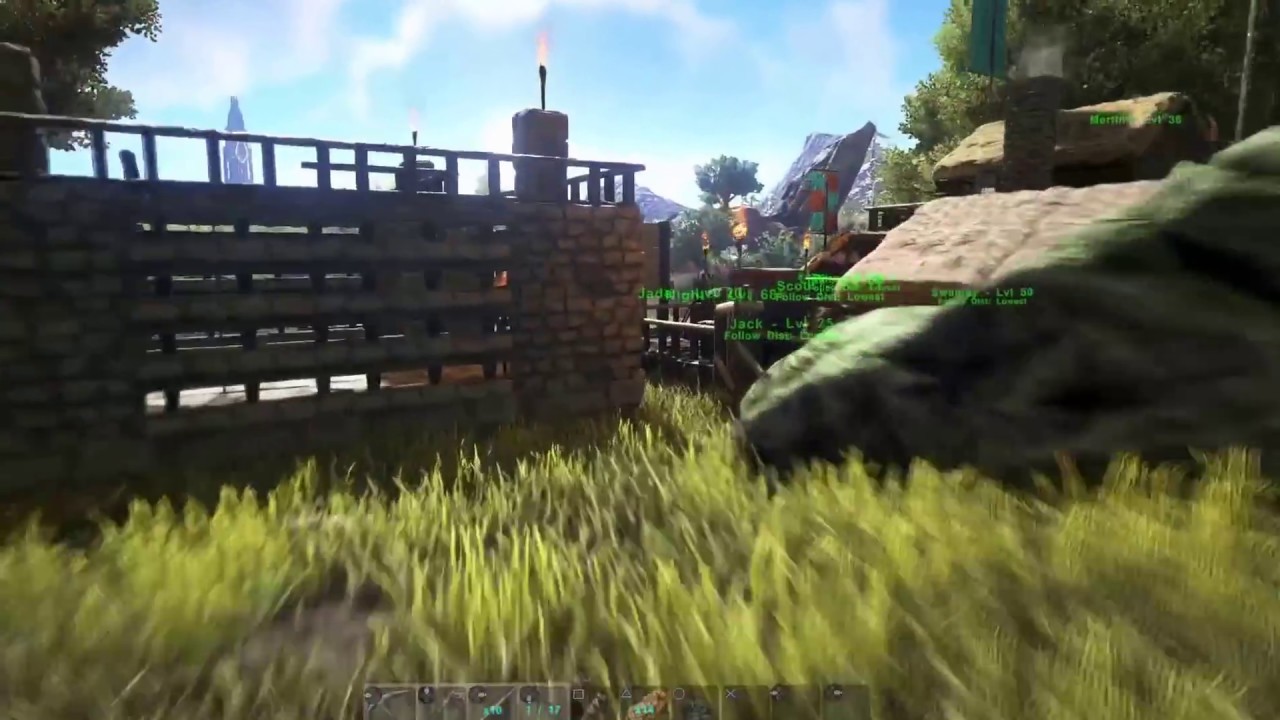 Ark Survival Evolved - Grasslands Base Update 2 - Parasaur Landing