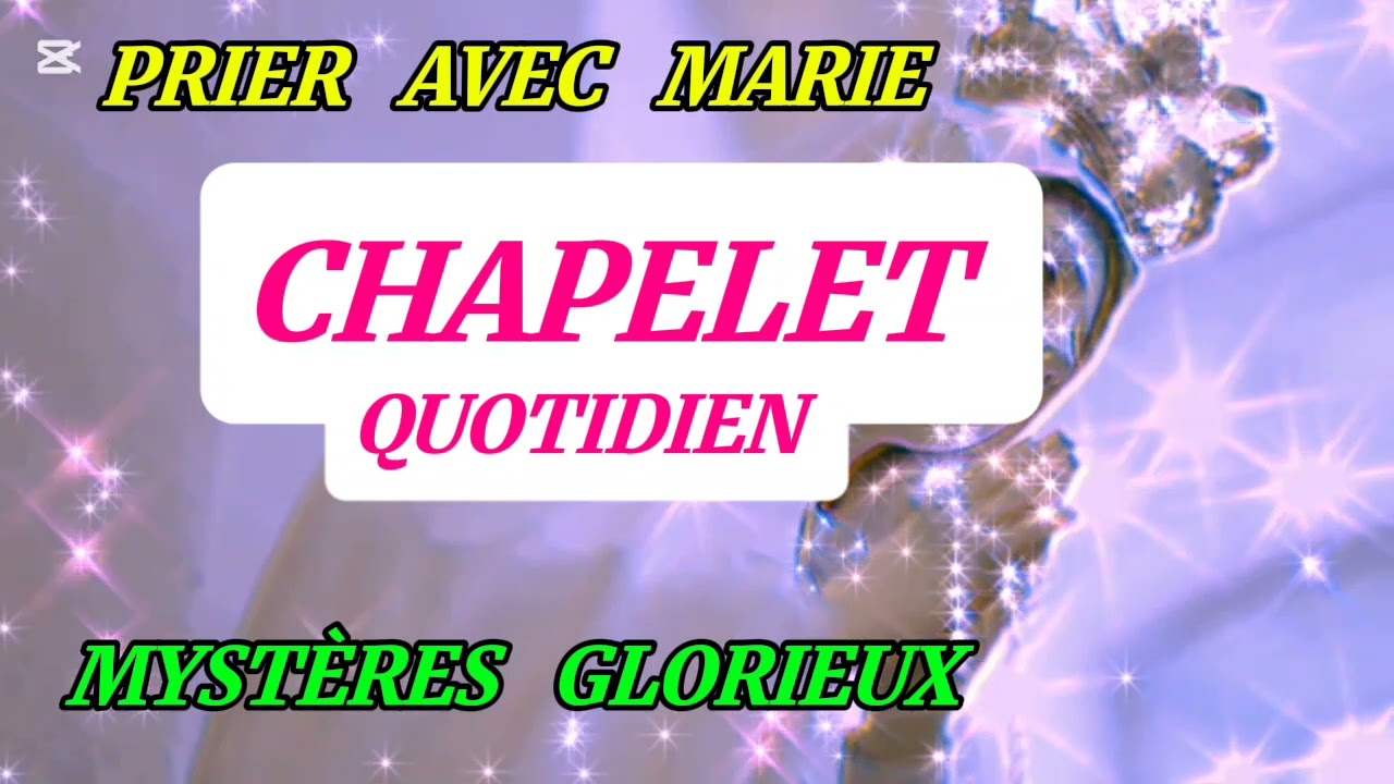CHAPELET QUOTIDIEN / MYSTÈRES GLORIEUX #jesus #prière #chapelet #rosaire #marie #2025#seo