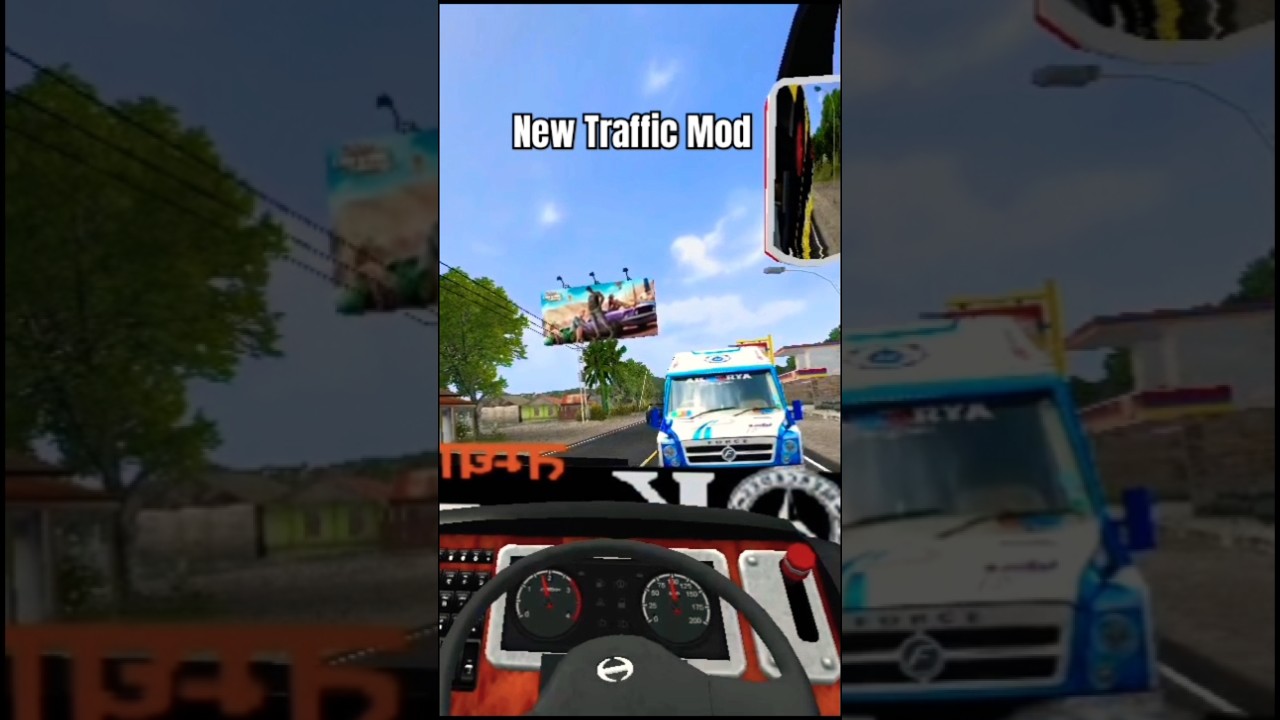 New Traffic Mod Nepali 4.3.4 #trend #shortvideo #bussid #trafficmod #obbbussid