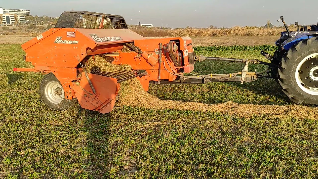 t 580 ve cokcanlar balya makinası ile yonca balyası yapma