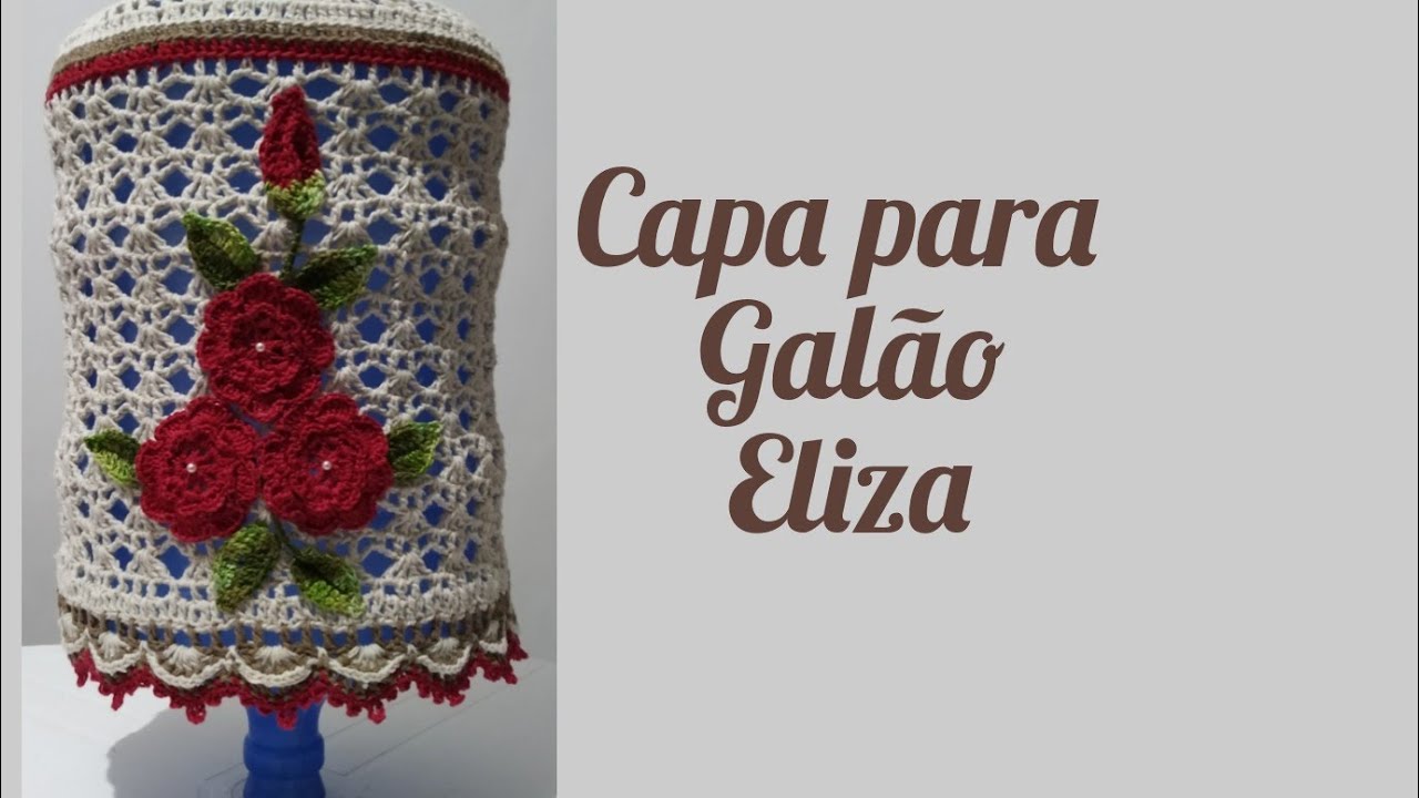Jogo de cozinha Eliza 🌺 Capa para galão  #Elizabethsilva