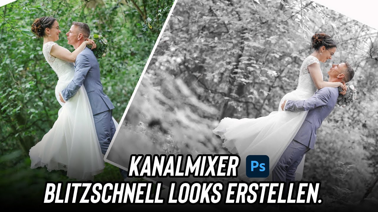 Photoshop Kanalmixer für Einsteiger. Cool wie einfach das geht!