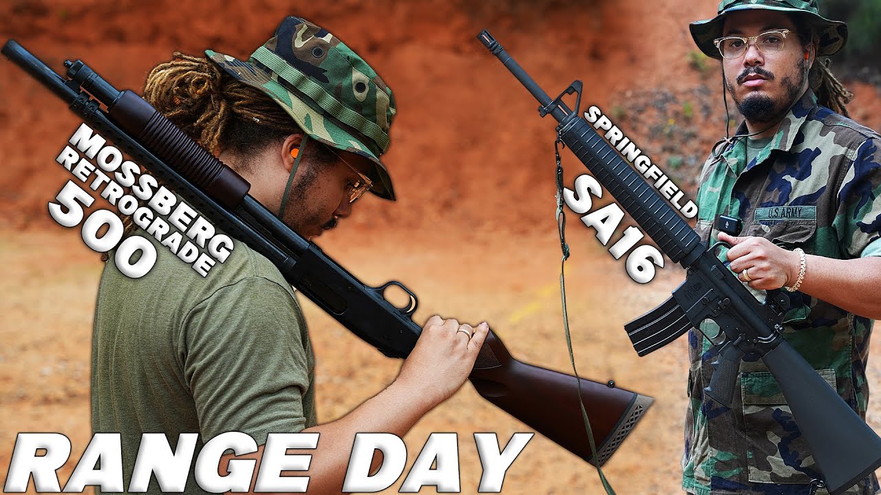 Day At The Range w/ Springfield Armory SA16 , Mossberg 500 Retrograde , CZ Scorpion And More !