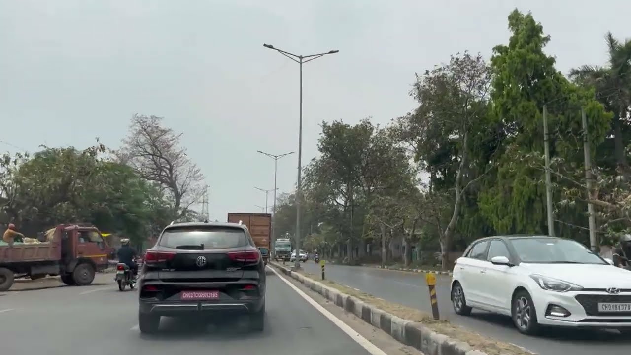 Chandigarh Sector 17 to Zirakpur (Delhi Road Full Drive 4K)