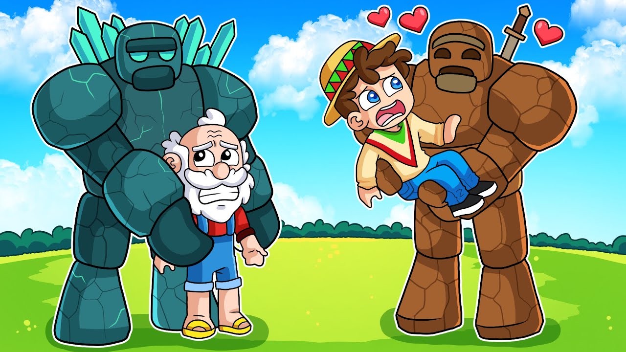 &iexcl;Minecraft PERO HAY GOLEMS de ORES! 💎😲💪🏻 con SILVIOGAMER PERMON y SOYDANY