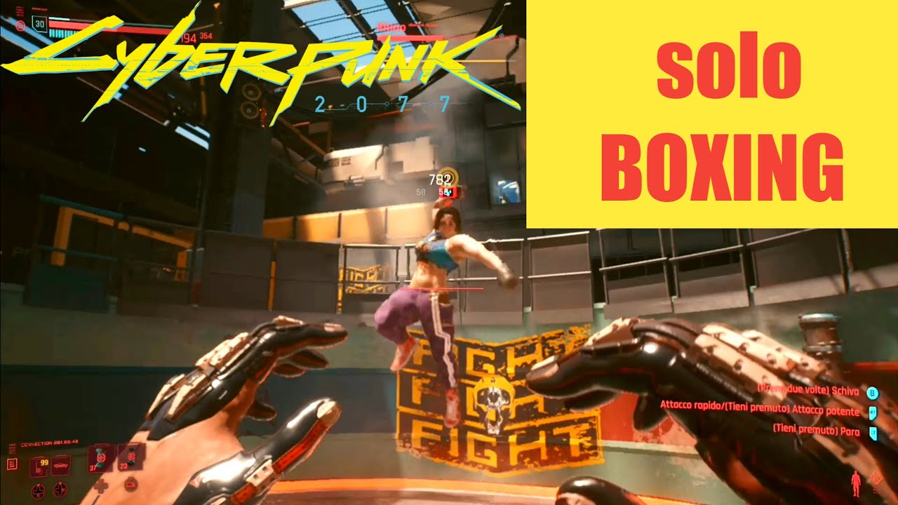 cyberpunk 2077 gameplay ita BOXING combattimenti per arrivare in finale