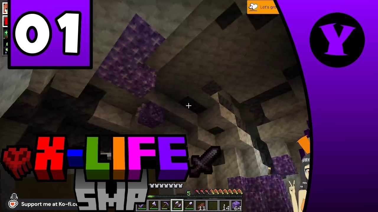 [Yeelp, ClumsyBea, ZombieGirl MC] X-Life SMP (part 1)