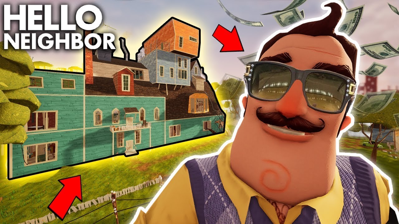 Богатый сосед покупает шикарный особняк!!! | Геймплей Hello Neighbor (Модификации)