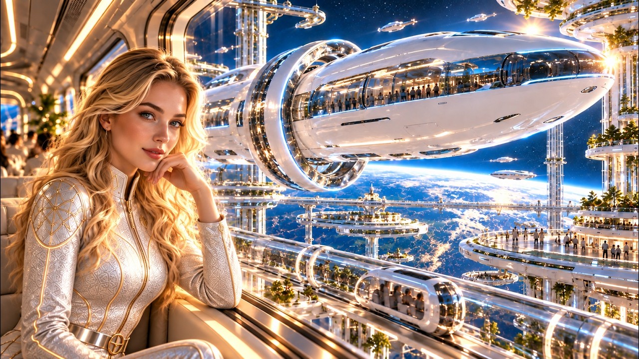 From My Space Home to an Rainforest Retreat 2090  | Future Journey Ambience for Sleep, Relax & Focus