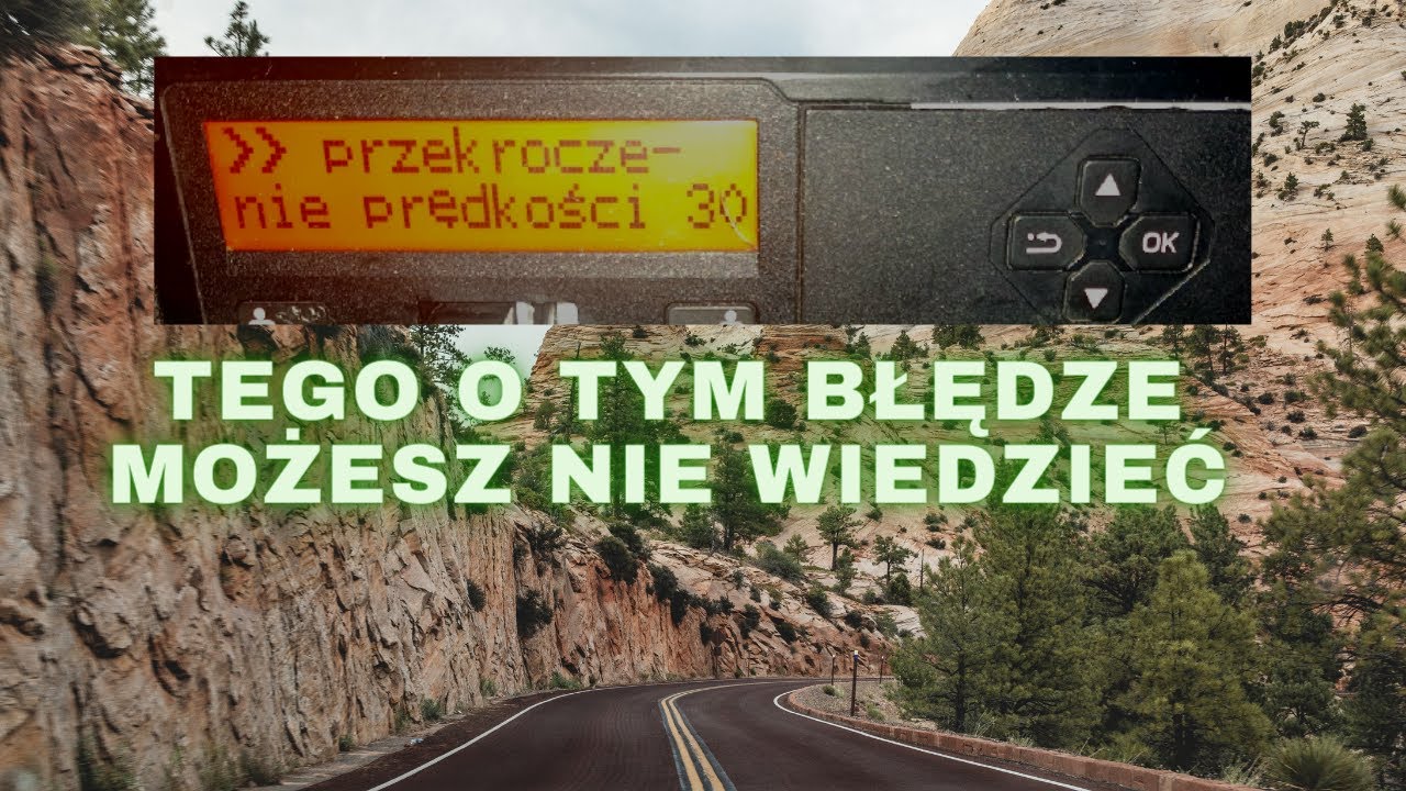 Błąd 30 w tachografie. Rejestrowanie przekroczenia prędkości przez tachograf.