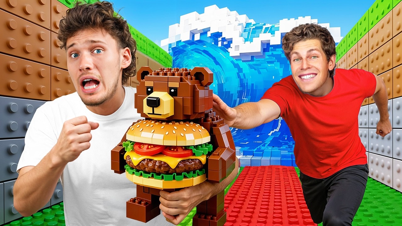 Jesser vs Ben Azelart Leaderboard Race in Escape Tsunami for Brainrots!