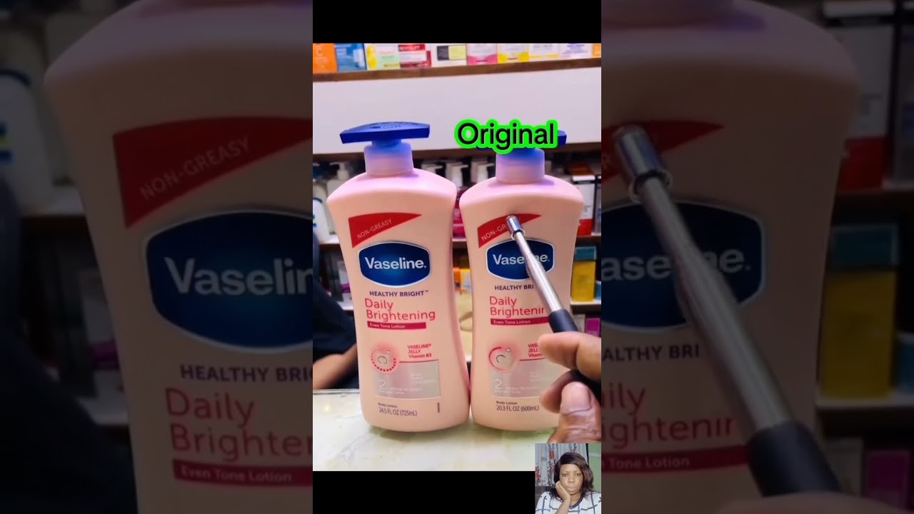 Vaseline Brightening Lotion Know the FAKE & ORIGINAL. #shortvideo
