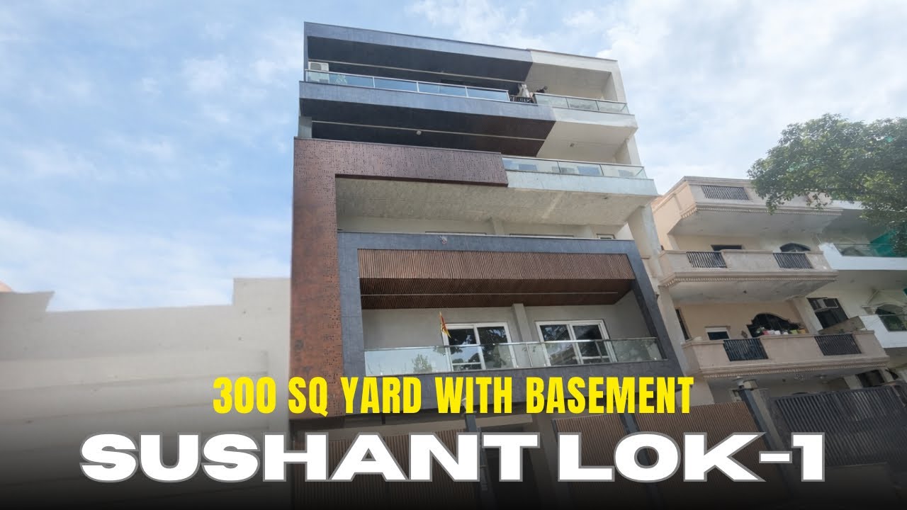 💎Luxurious 4bhk builder floor in Sushant lok 1 🔥300 sqyd 