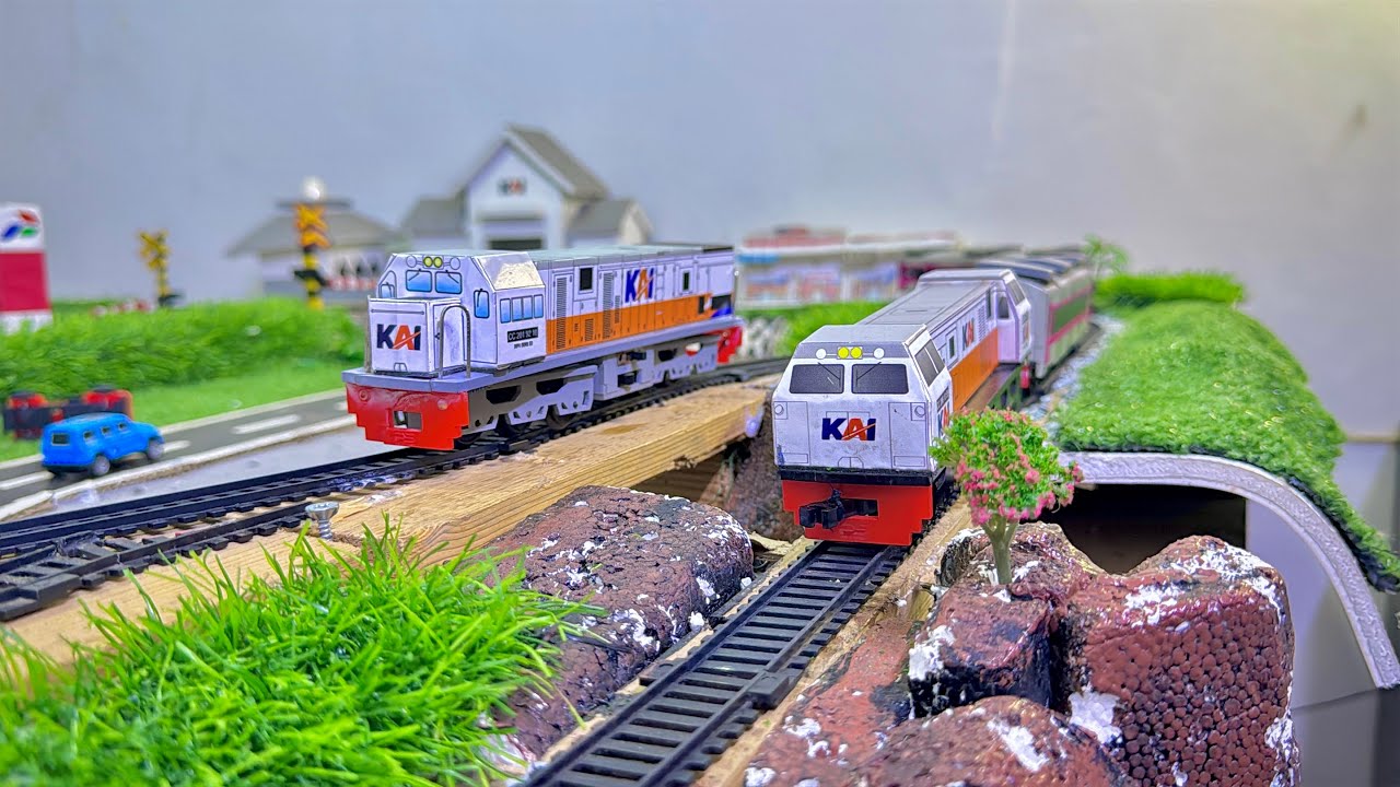 DRAMA MENJALANKAN KERETA API CC206 DAN CC201.