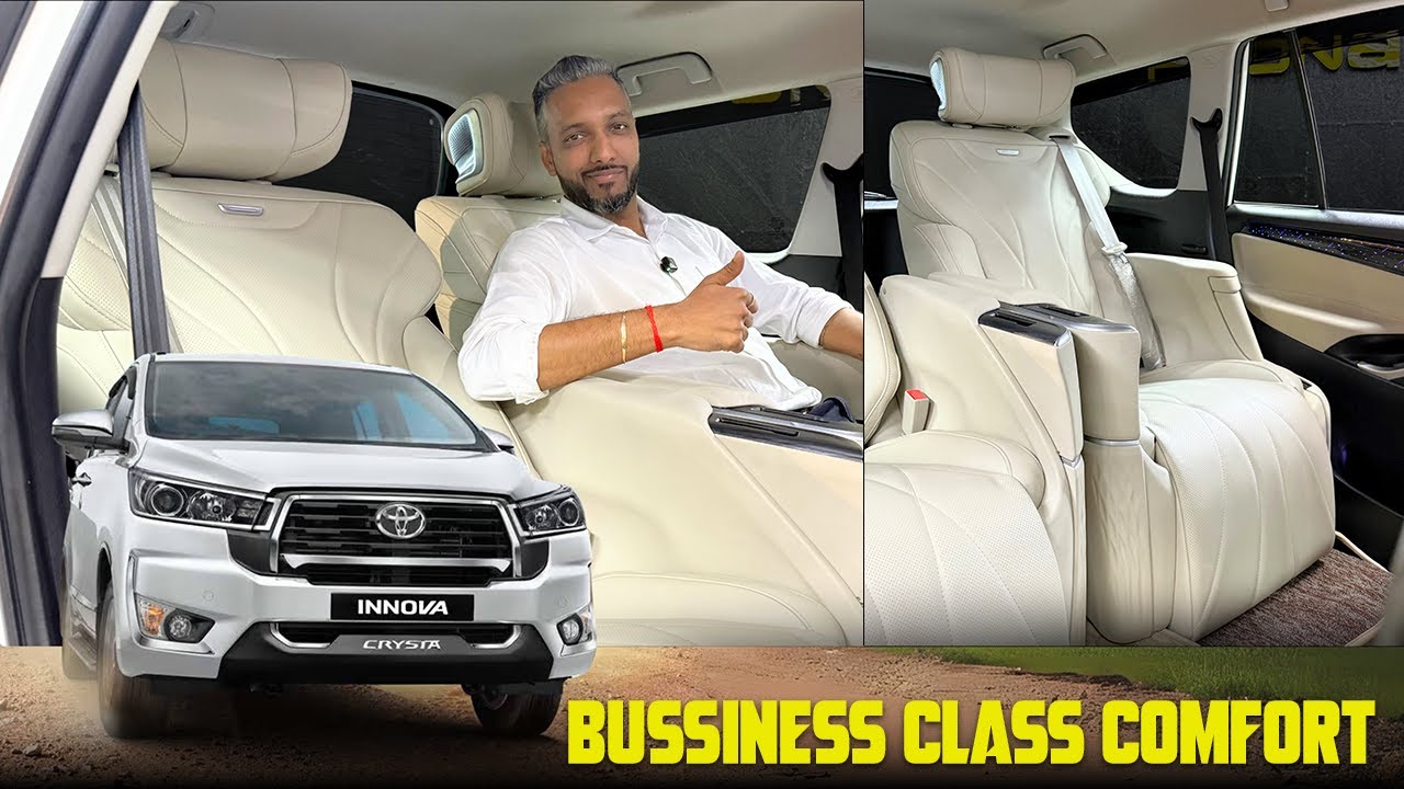 Toyota Innova Crysta Luxury Upgrade  | Business Class Recliner Seats at Poona Motors Pvt Ltd