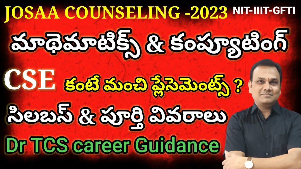 Mathematics and Computing మాథెమాటిక్స్ & కంప్యూటింగ్ branch సిలబస్ & పూర్తి వివరాలు