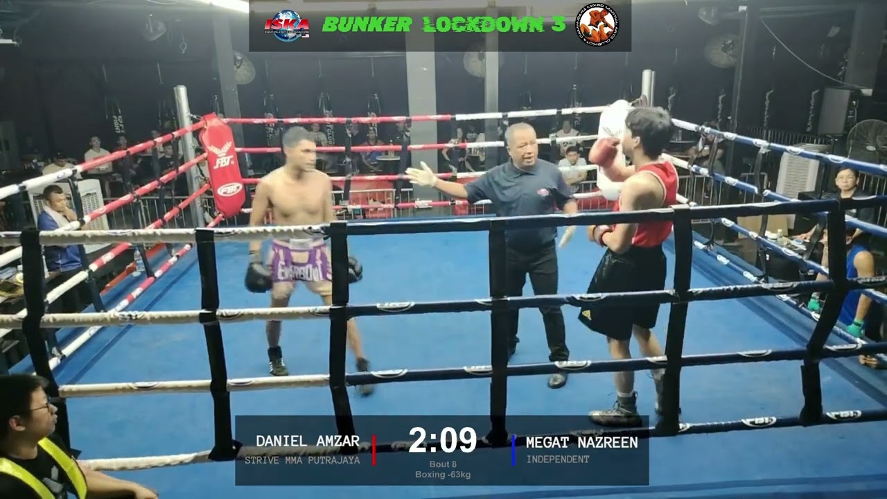 Bunker Lockdown 3 | Bout 8 Boxing -63kg | Megat Nazreen VS Daniel Amzar
