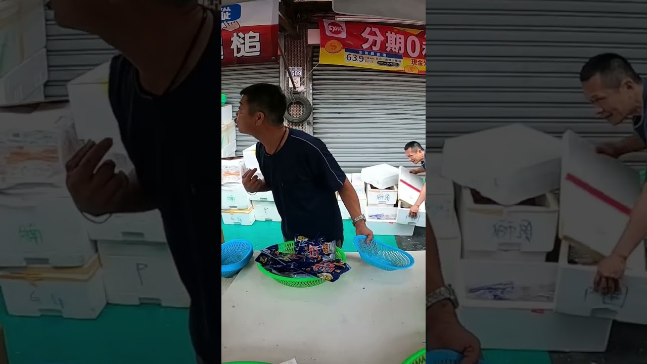 大叔說我從小時後讀書吃到現在沒吃過這麼好吃的鹽酥雞 大哥馬上吐槽你有讀過書喔#海鮮大叔