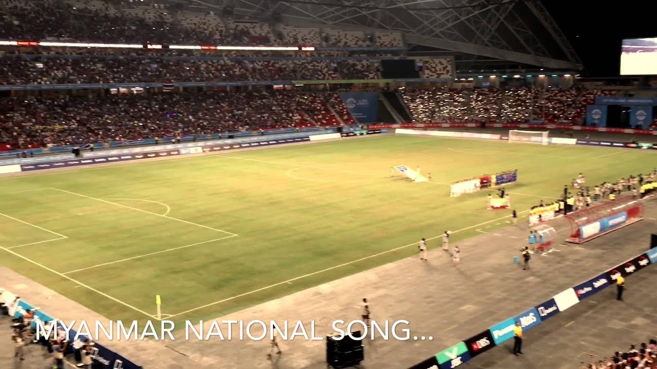 Myanmar National Anthem before 28th Sea Games, Final Football Match