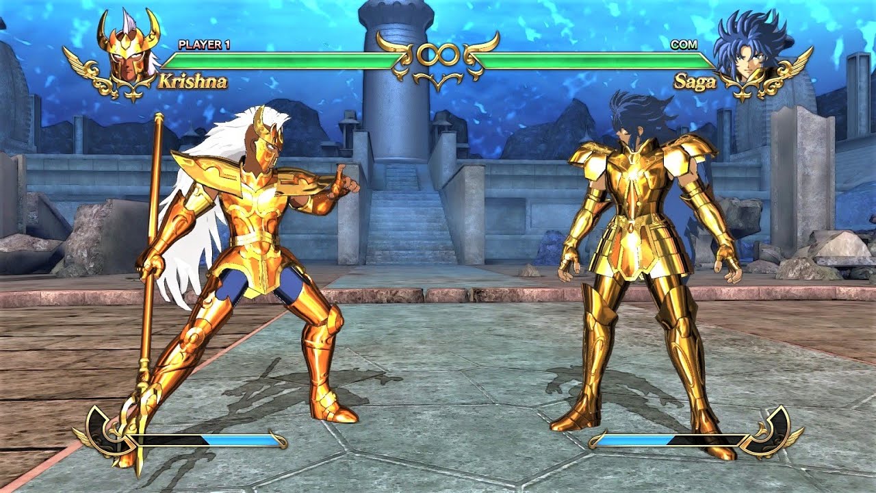Chrysaor Krishna vs Gemini Saga (Hardest AI) - Saint Seiya: Soldiers' Soul