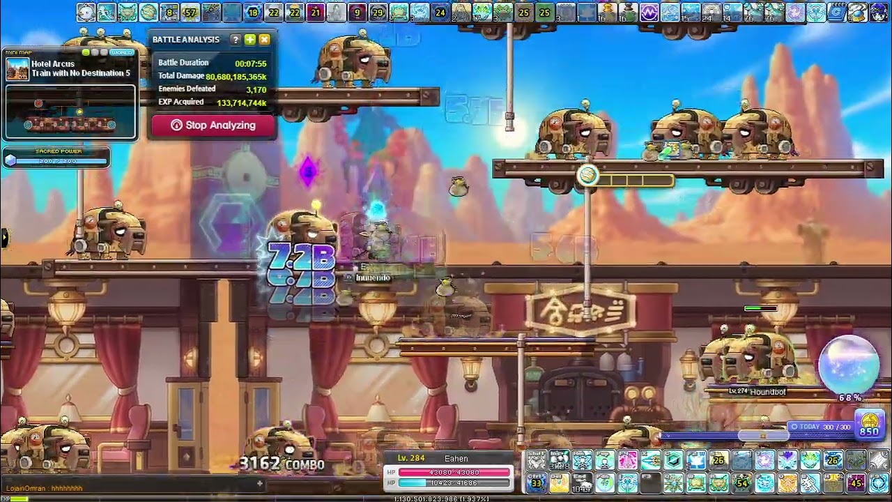 GMS Reboot Maplestory 284 Illium Hotel Arcus Train 5