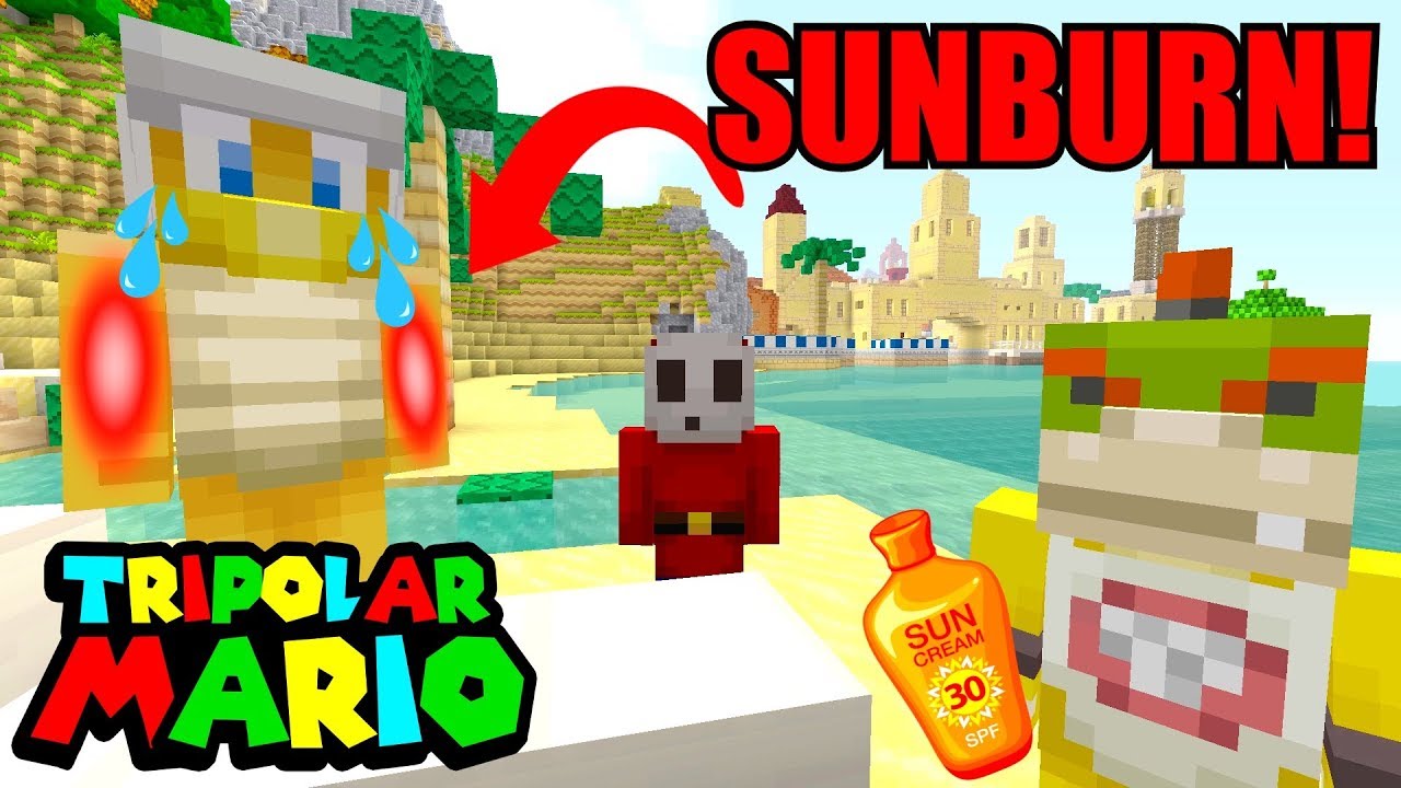WORST SUNBURN EVER! *EMERGENCY!* | Bowser Jr's Summer Vacation | Minecraft Switch [20]
