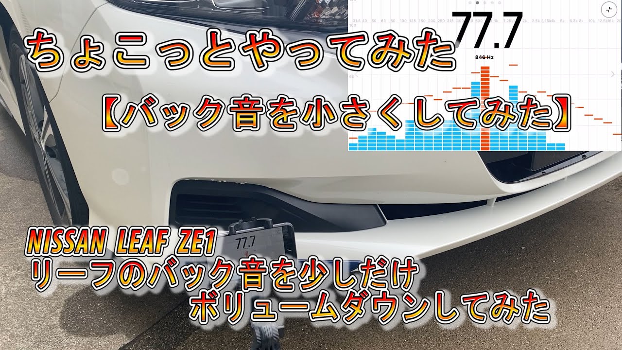 リーフのバックの音を小さくしてみた 【ＮＩＳＳＡＮ ＬＥＡＦ ＺＥ１】