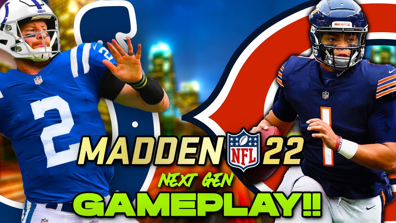 MADDEN 22 Gameplay! Next Gen leaked! Enhanced quality! Leaked! Colts Vs Bears! (BETA ENHANCED)
