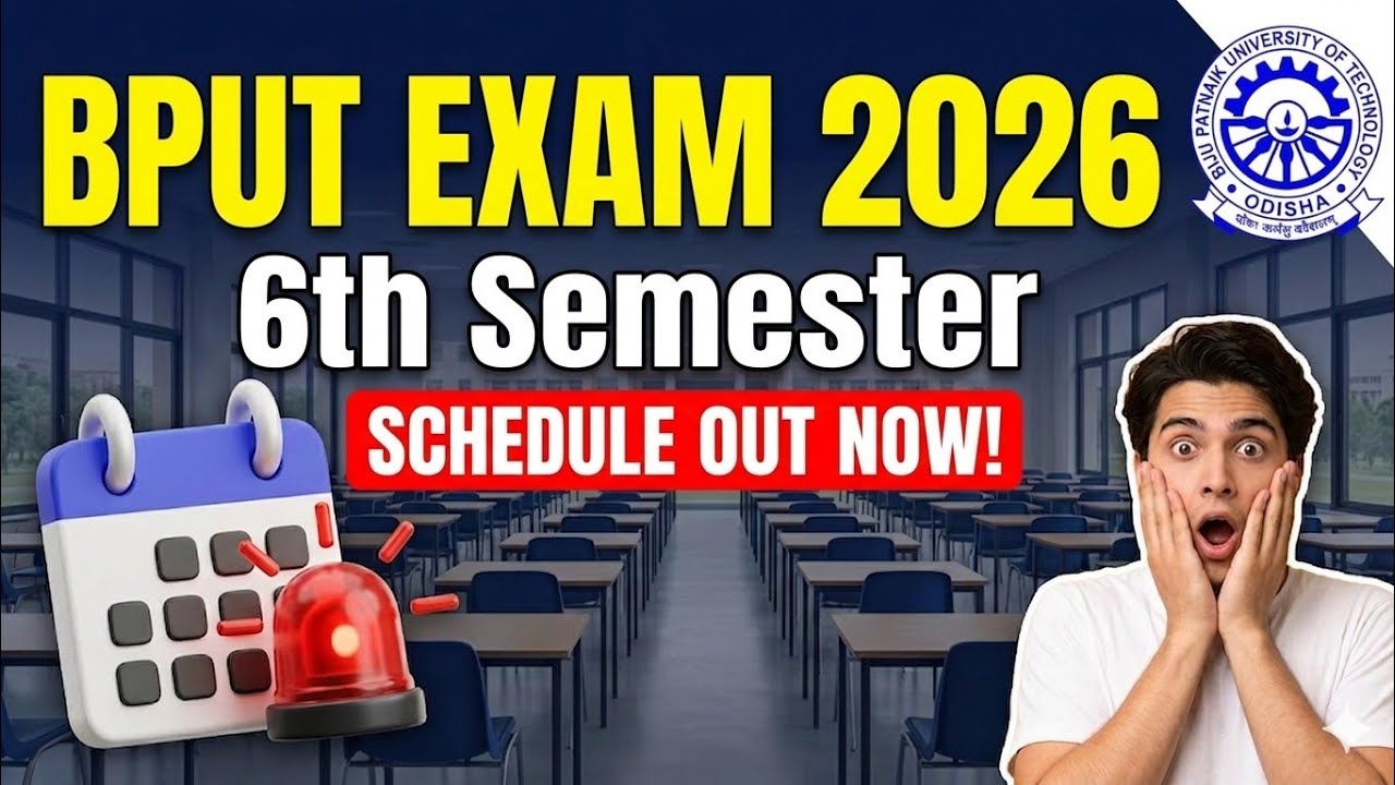 BPUT - EXAM SCHEDULE UPDATE || Big update for BPUT students 🤯😲 #exam