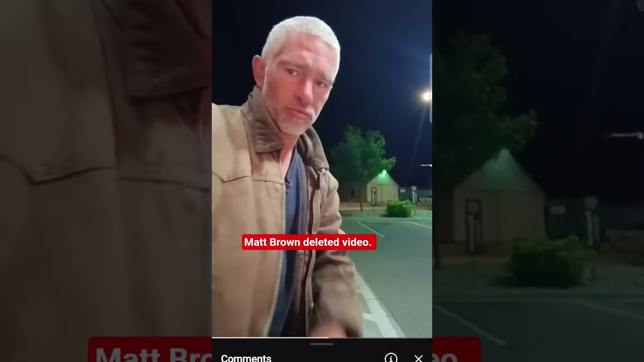 #mattbrown deleted video clip. He talks about not ending it after cop visit. 🥺🥺 #alaskanbushpeople