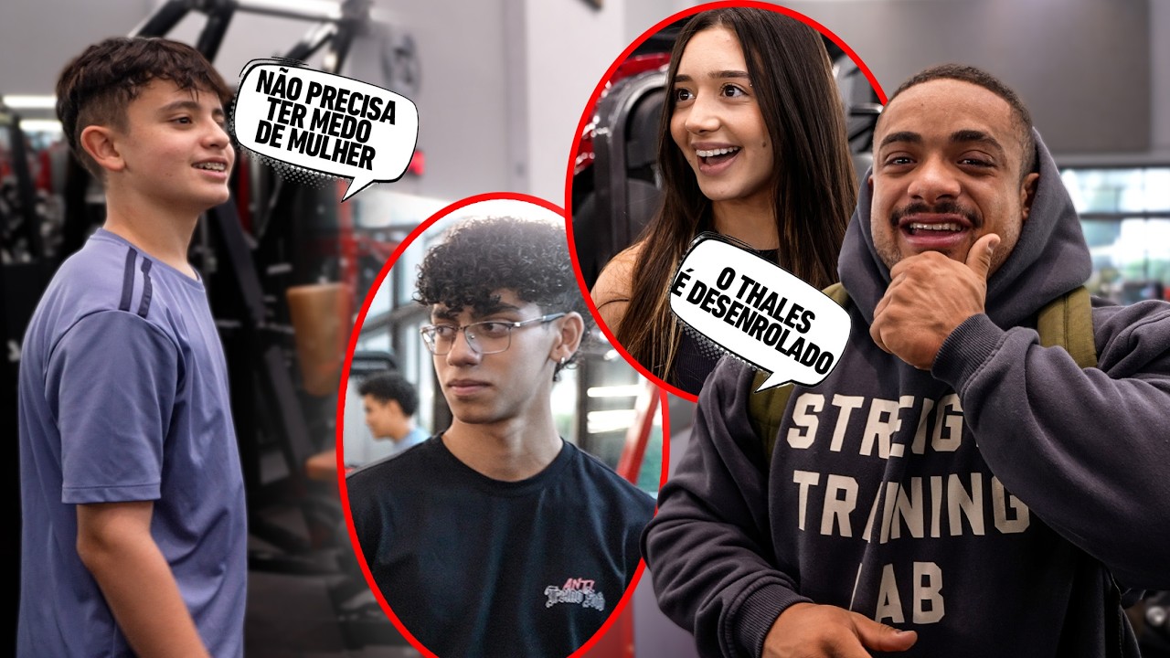 FILHO DO CARIANI DEU AULAS PARA O ENZO BALESTRIN - NÃO PODE TER MEDO DE MULHER 😹!!