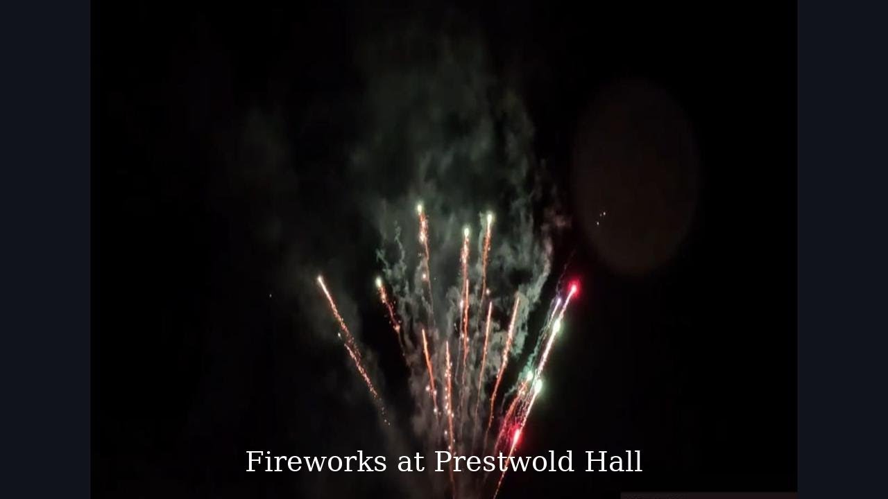 Elegant Low Noise Firework Display | Pyromusical at Prestwold Hall Nottingham