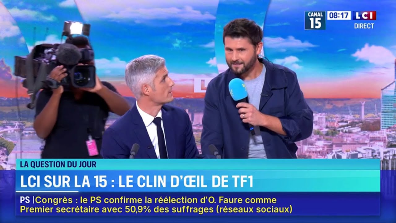 Christophe Beaugrand débarque sur LCI en direct