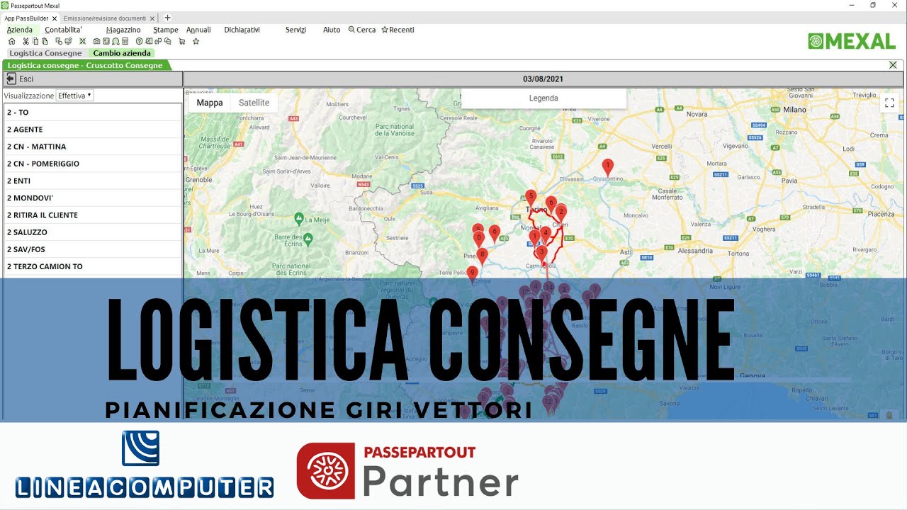 LOGISTICA CONSEGNE - Pianificazione Giri Vettori