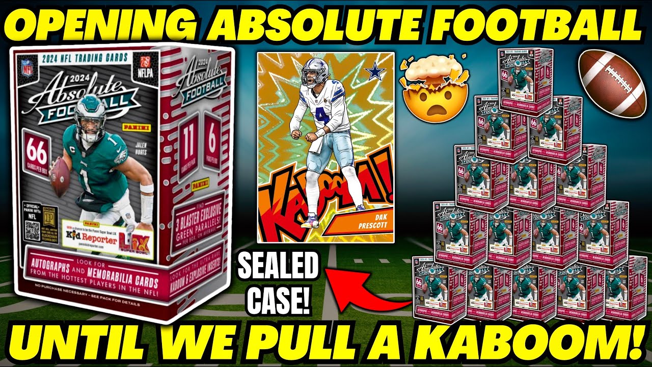 *SEALED CASE OF 2024 ABSOLUTE FOOTBALL BLASTER BOXES!🏈 LET'S PULL A KABOOM!🤯