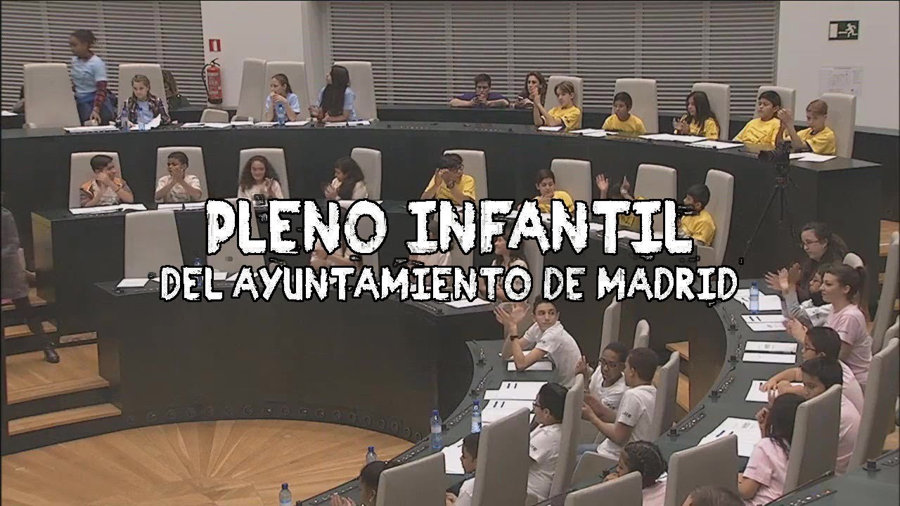 Valdeperales en el Pleno Infantil del Ayto. de Madrid de 2017