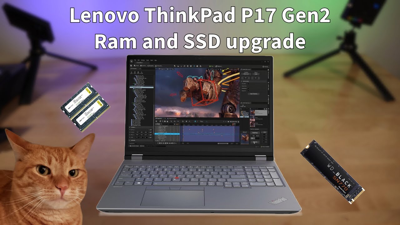 Обновление оперативной памяти и твердотельного накопителя Lenovo ThinkPad P17 Gen 2