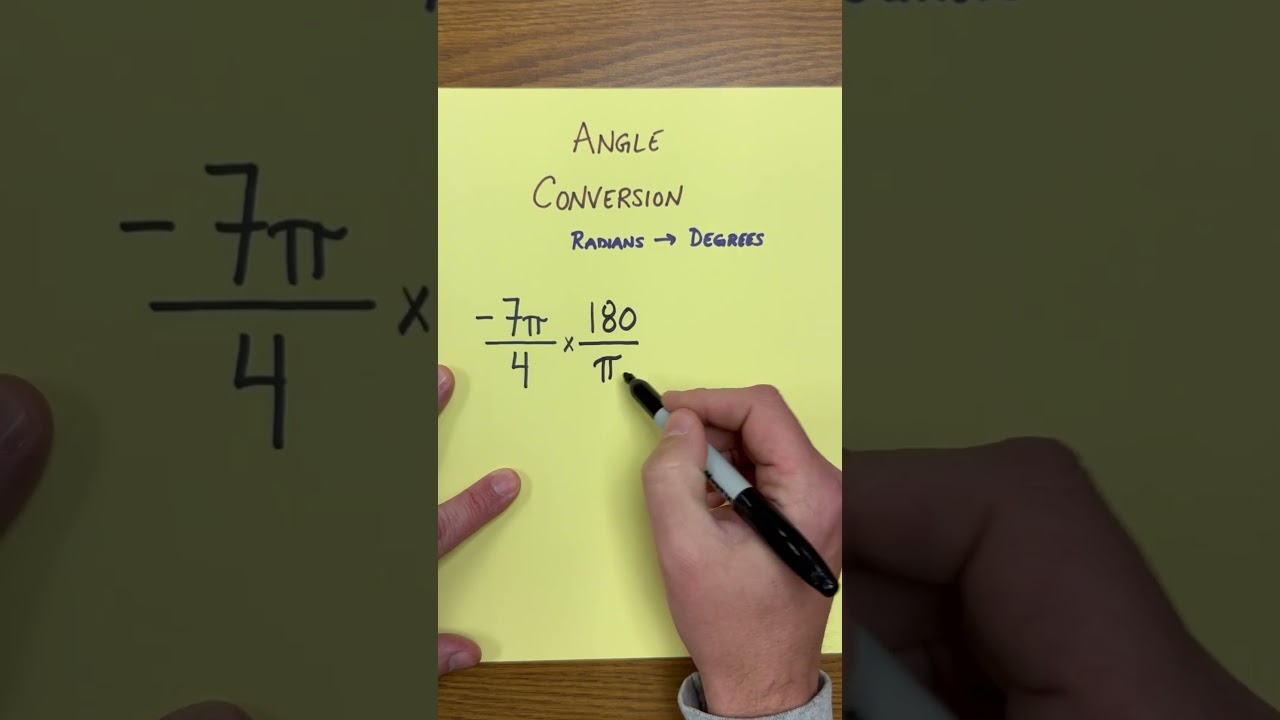 Converting Radians to Degrees