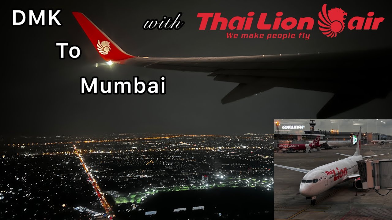 Flying Thai Lion Air from Bangkok to Mumbai | Full Flight Experience (DMK–BOM)