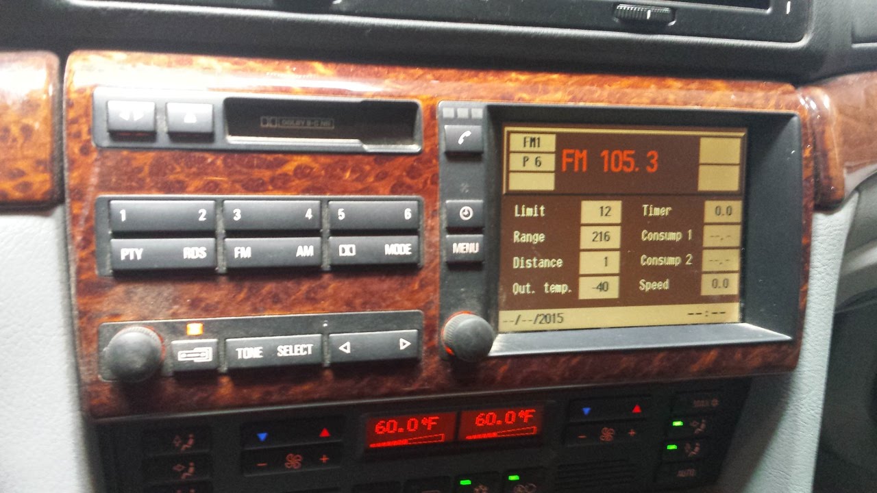 BMW E38 740i Dash Navigation Display Screen Removal