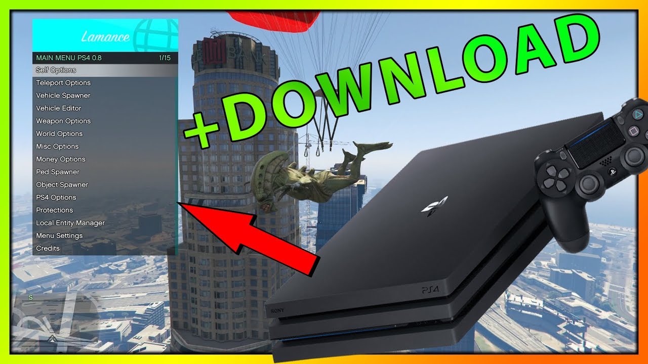 PS4 🎮 Amazing MOD MENU ‼ | GTA 5 +FREE DOWNLOAD Lamance Menu (GTA V MODS) 5.05 Playstation 4
