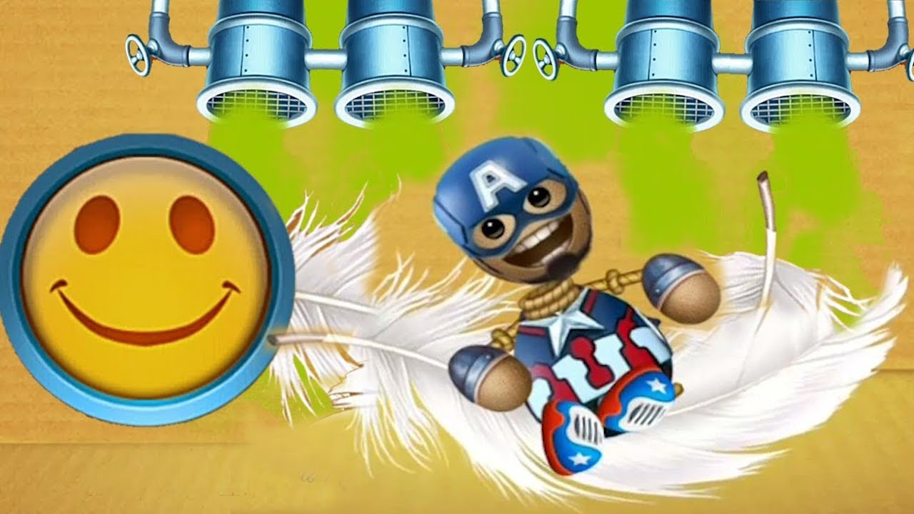 Helium Captain Buddy vs Laughing WEAPONS | Kick The Buddy