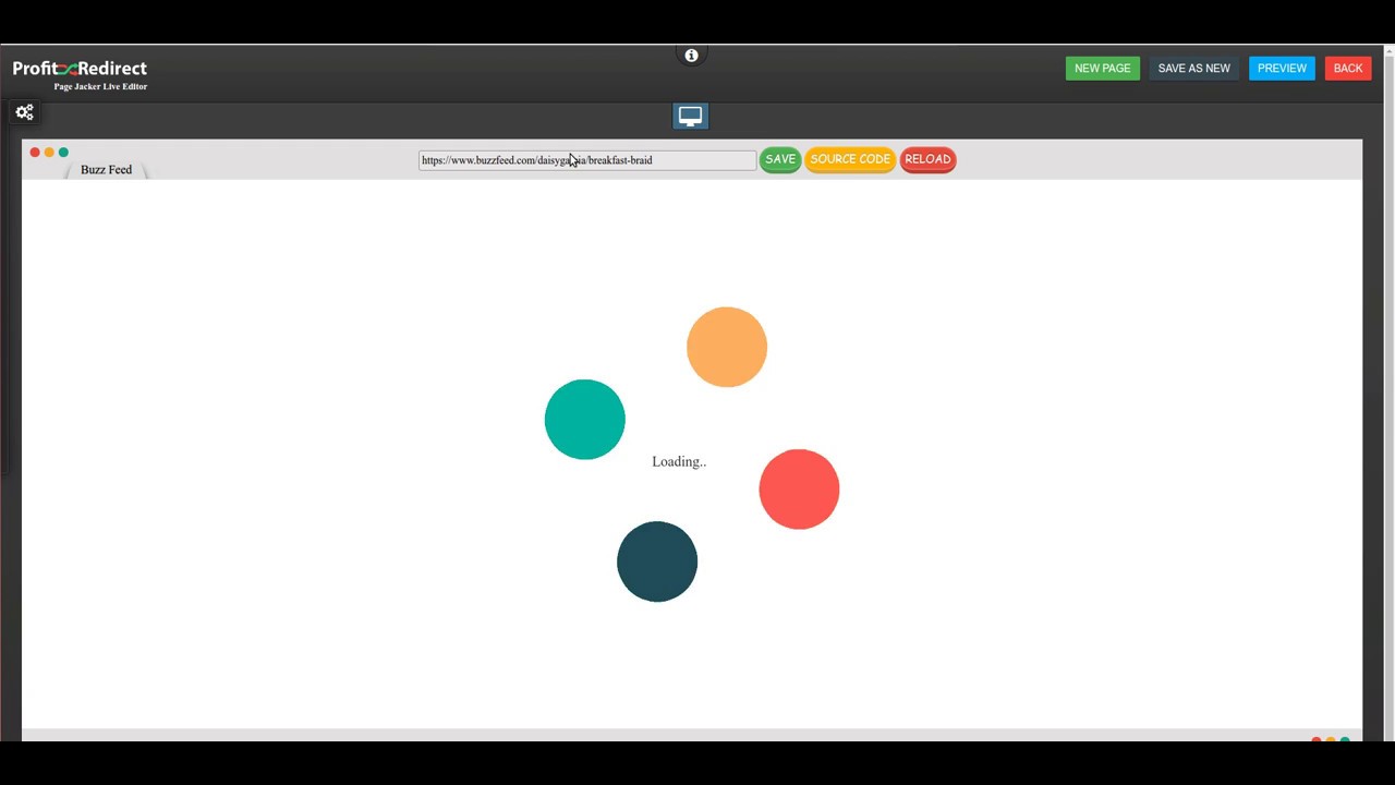 Page Jacker Live Editor