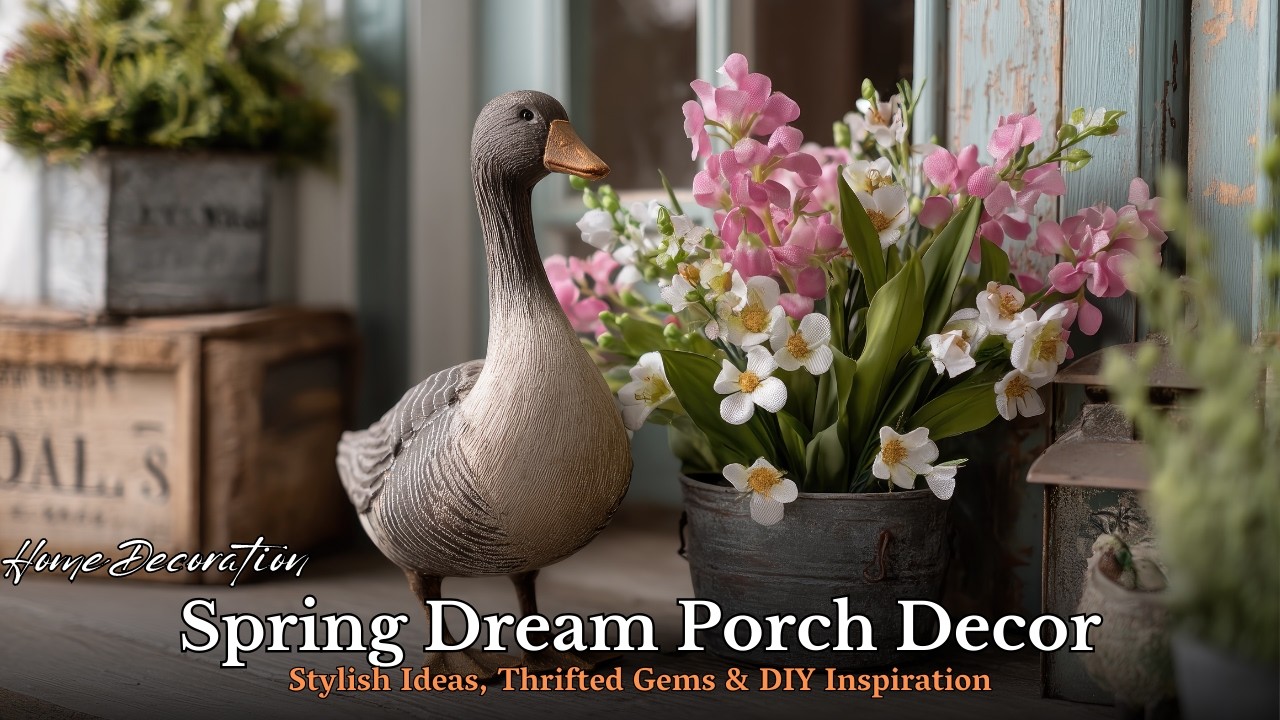 Spring Porch Decor Ideas 2026 🌼 &ndash; Transform Your Outdoor Space with Easy DIY & Thrifted Finds!