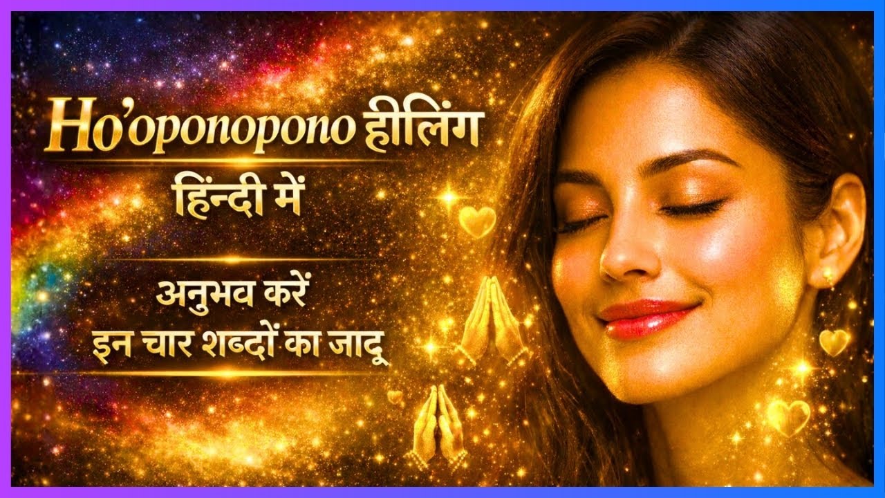 I Am Sorry, Please Forgive Me, Thank You, I Love You | Ho'oponopono Healing Mantra (Hindi)