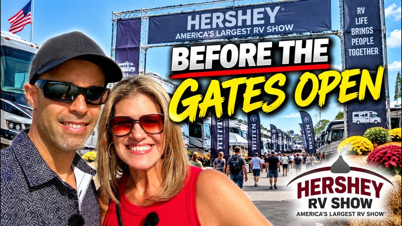 ПЕРВЫЙ взгляд на выставку домов на колесах Hershey RV Show 2026! ПРЯМОЙ эфир!