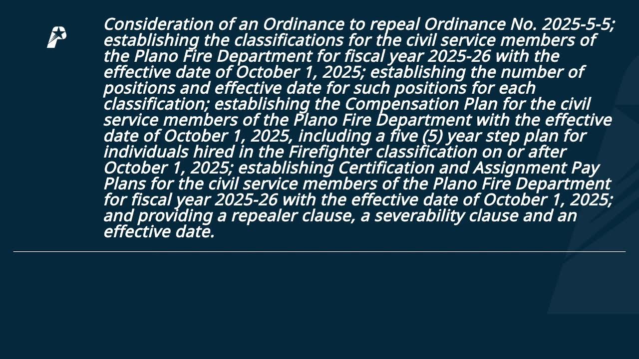City of Plano - City Council Meeting | 09-16-25